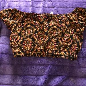 floral crop top